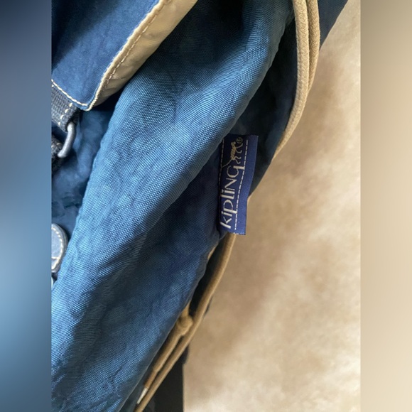 Kipling Navy Backpack with Adjustable Straps and Flap Closure NBA Entertainment - Picture 5 of 10